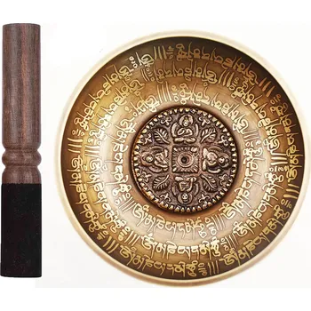 Tibetská zpívající mísa s mantrou buddhy 12 cm | meditační mísa 1+1 ks - 12 CM