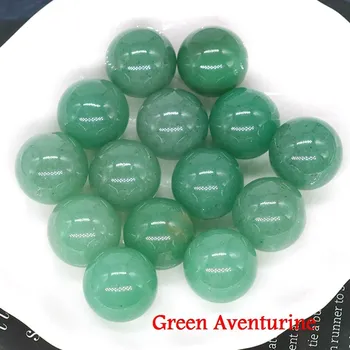 Minerální kuličky pro harmonii a energii | přírodní korálky | polodrahokamy - Zelený avanturín , 50 KS