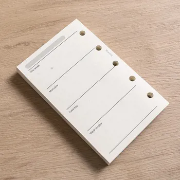 Papíry pro spirálový zápisník A5 | zápisník, plánovač - týdně