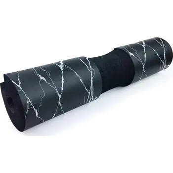 Podložka na činku pro ochranu krku a ramen | Posilovací pomůcka - mramorová černá