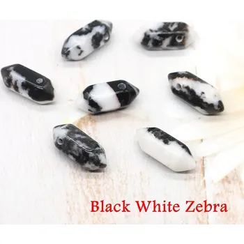 Přívěsek Přívěsek s přírodním kamenem | krystal přívěsek | přívěsek z přírodního kamene - Černá bílá zebra , 1 KS