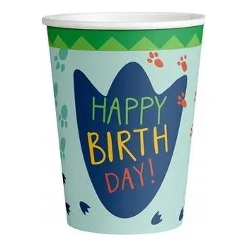 Party nádobí Papírové Kelímky Amscan Happy Birthday 250 ml 8 kusů