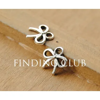 Přívěsek 100 ks Přívěsek ve tvaru mašle | kovové přívěsky, šperkové komponenty