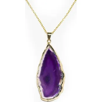 Přívěsek Magický přívěsek z přírodního kamene | přírodní šperky - fialová