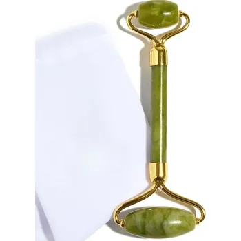 Jade roller a gua sha masážní sada | péče o pleť - Zelený