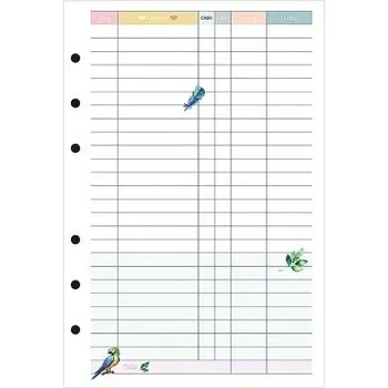 Diář Denní, týdenní a měsíční plánovač pro spirálové zápisníky | spirálový plánovač, zápisník s plánovačem - finanční , A7