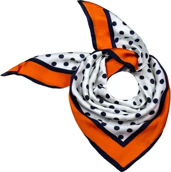 Šátek Dámský šátek puntíky, oranžový, 772-1, YF2050-25