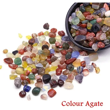 Přírodní kameny pro dekoraci | dekorativní kameny | harmonizační krystaly - Barva Achát , 20 g