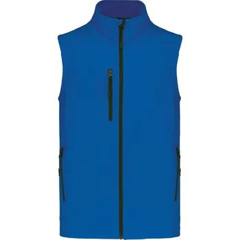 Pánská vesta Pánská 3-vrstvá softshellová vesta K 403 aqua blue L