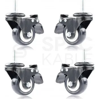 Rozvaděč Otočná kolečka NEKU pro RACK 19" skříně TS/TD, sada 4 ks 37NA229075