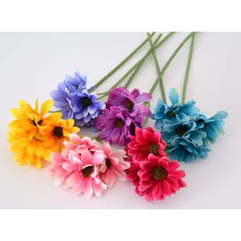 umělá květina Umělé květiny - Chryzantéma - 2 - ŽLUTÁ