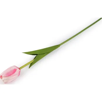 umělá květina Umělý tulipán dlouhý, barva 4 růžová