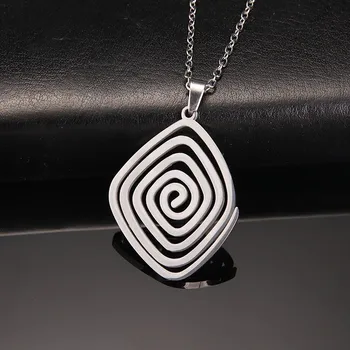 Náhrdelník Náhrdelník cho ku rei reiki amulet | energetický přívěsek | ochranný náhrdelník - Barva spirálová ocel