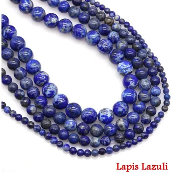Korálek Minerální korálky na výrobu šperků | minerální korálky | přírodní kámen - Lapis lazuli , 8 mm (45 až 46 ks)