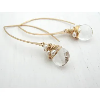 Náušnice Náušnice s minerály | extravagantní náušnice | luxusní šperky - A7