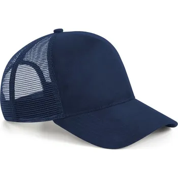 Kšiltovka 5 panelová kšiltovka " Suede Snapback Trucker" B 643 french navy onesize