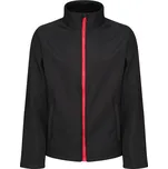 Pánská 2-vrstvá softshellová bunda "Ablaze" TRA 628 black-classic red XL