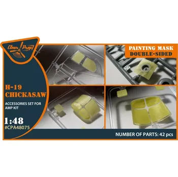 Plastikový model Clear Prop models 1/48 H-19 Chickasaw double-sided painting mask