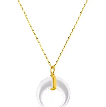 Náhrdelník Náhrdelník ze žlutého zlata 585 - motiv perleťového měsíčku