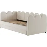 Jotex Béžová čalouněná rozkládací postel OLEMA 90 x 200 cm