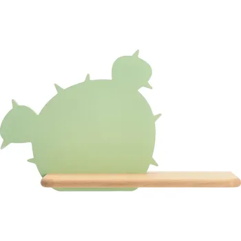 Nástěnné svítidlo Dětské nástěnné LED svítidlo Cactus 3 zelené dřevěné dekorativní 4000K