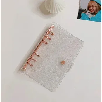 Diář Komponenty k sestavení deníku | poznámkový blok, týdenní diář - drobný růžový zlatý , A6