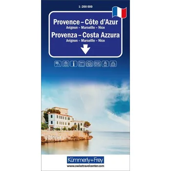 Kümmerly+Frey Regional-Strassenkarte Provence, Côte d'Azur 1:200.000