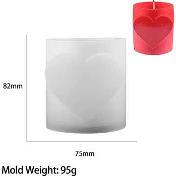 Forma na pečení Silikonová forma na beton srdce | forma na sádru, forma na pryskyřici - 03