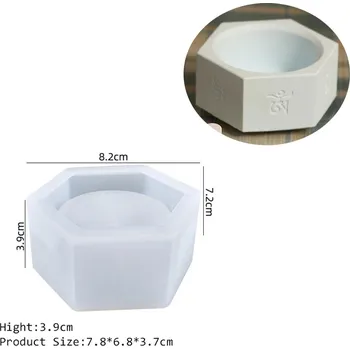 Nádoba na pečení Forma na lotosový svícen ze silikonu | silikonová forma | forma na svíčky - Šestiúhelník