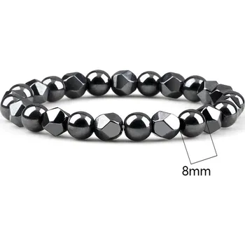 Náramek Stylové minerální náramky z hematitu 4mm/6mm/8mm | minerální náramky - Elastické 8mm