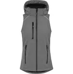 Dámská 2-vrstvá softshellová vesta 7845 heather grey XXL