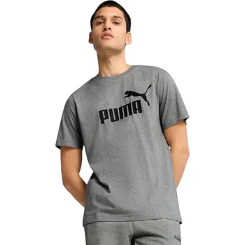 Pánské tričko Puma ESS No. 1 Logo Tee Medium Gray Heather 682532 03 S Velikost: L