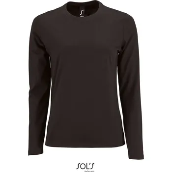 Dámské tričko Dámské tričko s dlouhým rukávem Imperial LSL Women deep black M