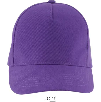 Kšiltovka 5 panelová sandwich kšiltovka Long Beach dark purple onesize