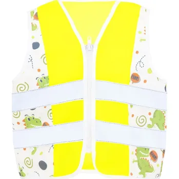 Pracovní oblečení Dětská bezpečnostní vesta ACTION hi vis yellow-t-rex S