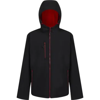2-vrstvá softshellová bunda "Navigate" TRA 705 black-classic red XL