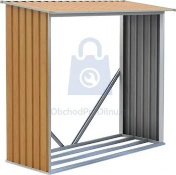 Dřevník Přístřešek na dřevo, G21 WOH 242 x 89 cm, zelený, balení 1 ks