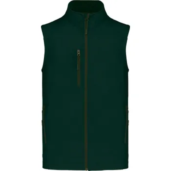 Pánská vesta Pánská 3-vrstvá softshellová vesta K 403 bottle green XL