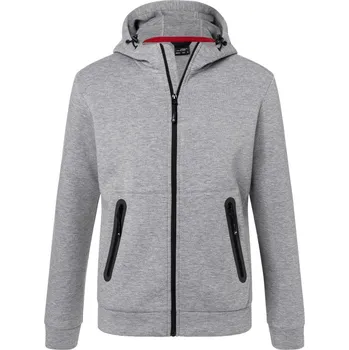 Pánská bunda s kapucí JN 1144 light melange XL