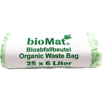 Pytle na odpadky bioMat Sáčky bioMat® 6lt (25ks) OK Compost HOME kompostovatelné