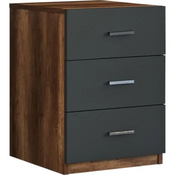 Komoda Kontejner HELGAR, vlašský ořech/antracit + vyzvednutí ZDARMA