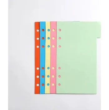 100 ks Barevné papíry pro spirálový blok | kancelářské doplňky, oddělovače listů - Barvitý , B5