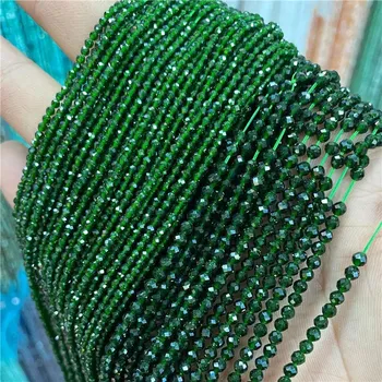 Náramek Minerální korálky | výroba šperků - 36 Zelený pískovec , 2 mm