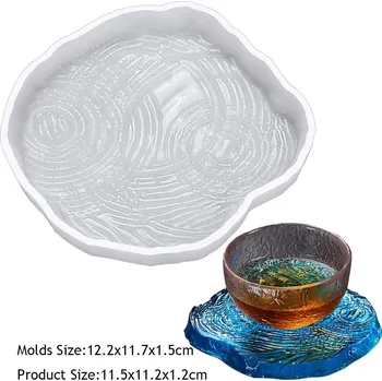 Nádoba na pečení Mandala forma z odolného silikonu | forma na beton, forma na epoxid - Vodní vlnky 01
