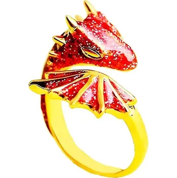 Prsten Dračí prsten nastavitelný | retro šperk, kouzelný prsten - C019