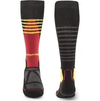 Pánské termoprádlo Podkolenky Bridgedale Ski Midweight MP Over Calf black/gold