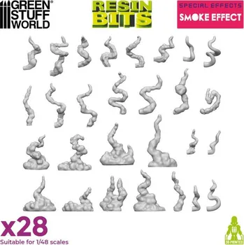 Plastikový model Resin Smoke Effect – resinové kouřové efekty (28 ks)