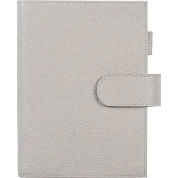 Diář Kožený obal na zápisník B6 | kožený obal, kožený diář - Oblázková šedá