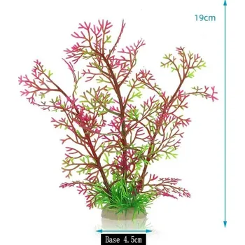 Umělé akvarijní rostliny pro dekoraci | akvarijní dekorace | umělé rostliny - CZU89 Růžová