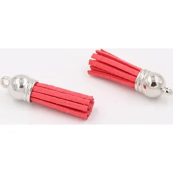 50 ks Kožené třásně na klíče | přívěsek na klíče | třásně na výrobu šperků - 10